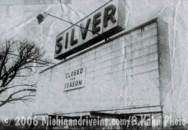 Silver Drive-In Theatre - Silver Marquee May 1988 Courtesy Barney Kahn (newer photo)